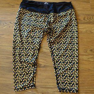 Gone For A Run Halloween Candy Corn Capri Leggings